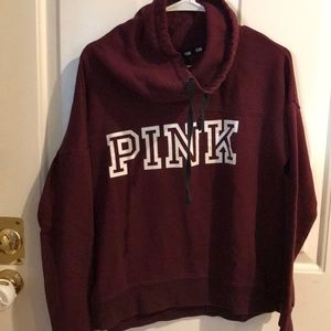 Pink Victoria’s Secret cowl neck pull over